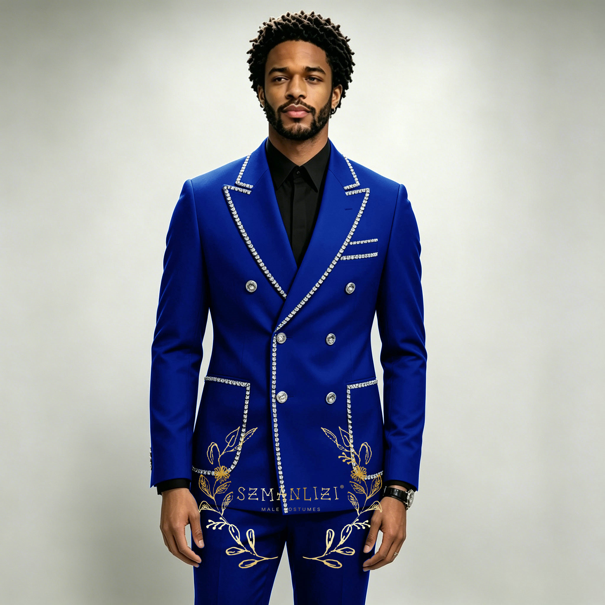 Formal Wear For Men In Wedding - بدلات رجالية فاخرة من قطعتين باللون