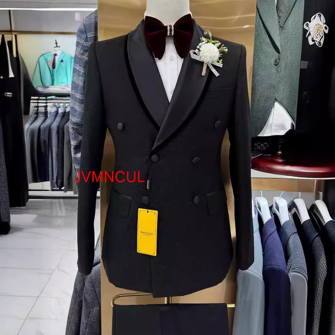 Men'S Formal Wear For Reception - بدلة رجالية ضيقة من قطعتين عصرية