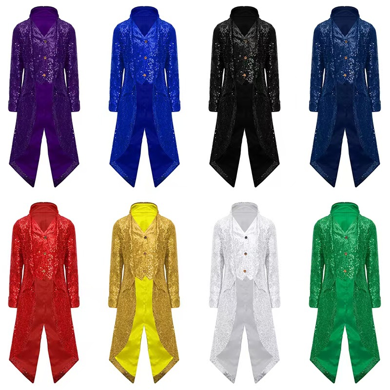 Men'S Medieval Formal Wear - 2025 الربيع/الخريف جديد القرون الوسطى الرجعية