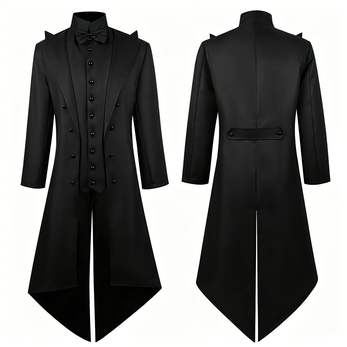 Men'S Medieval Formal Wear - معطف رجالي طويل بتصميم قوطي عتيق