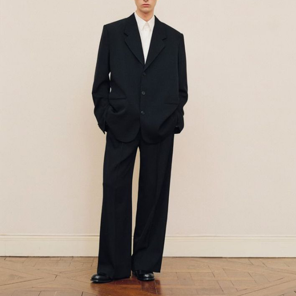 Formal Wear For Men In Wedding - طقم بدلة رجالي أسود كبير الحجم