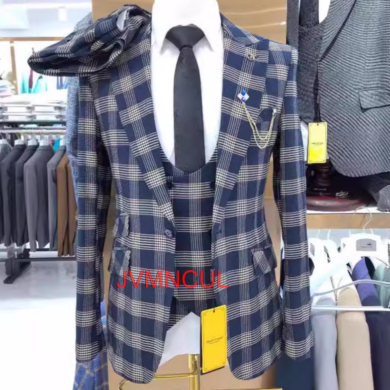 بدلة رجالية ثلاثية القطع بألوا - مراجعة Men'S Formal Wear For Reception وسعره