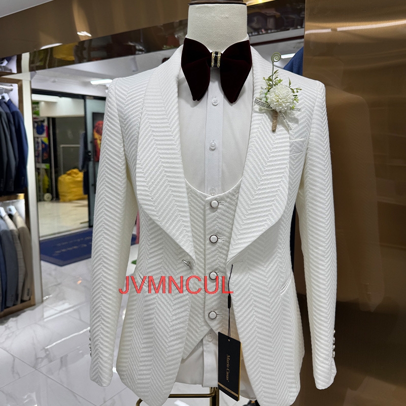 بدلة رجالية عصرية من 3 قطع بقص - مراجعة Men'S Formal Wear For Reception وسعره