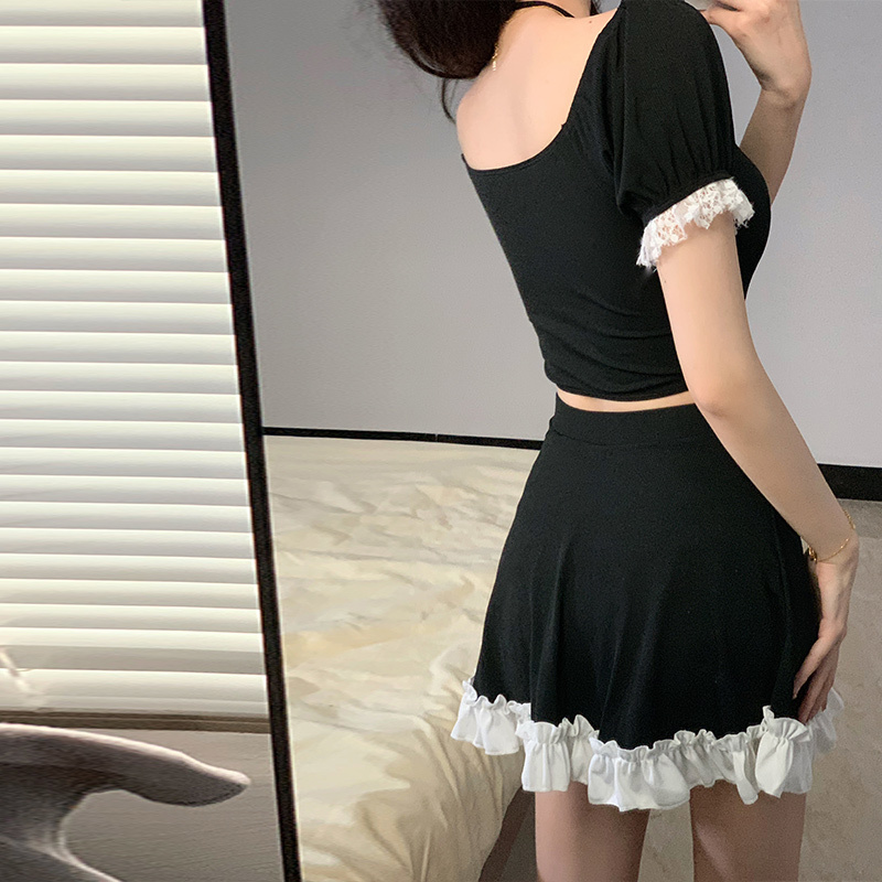 بدلة سباحة نسائية من قطعتين عل - مراجعة Slim Fit Suit Set وسعره