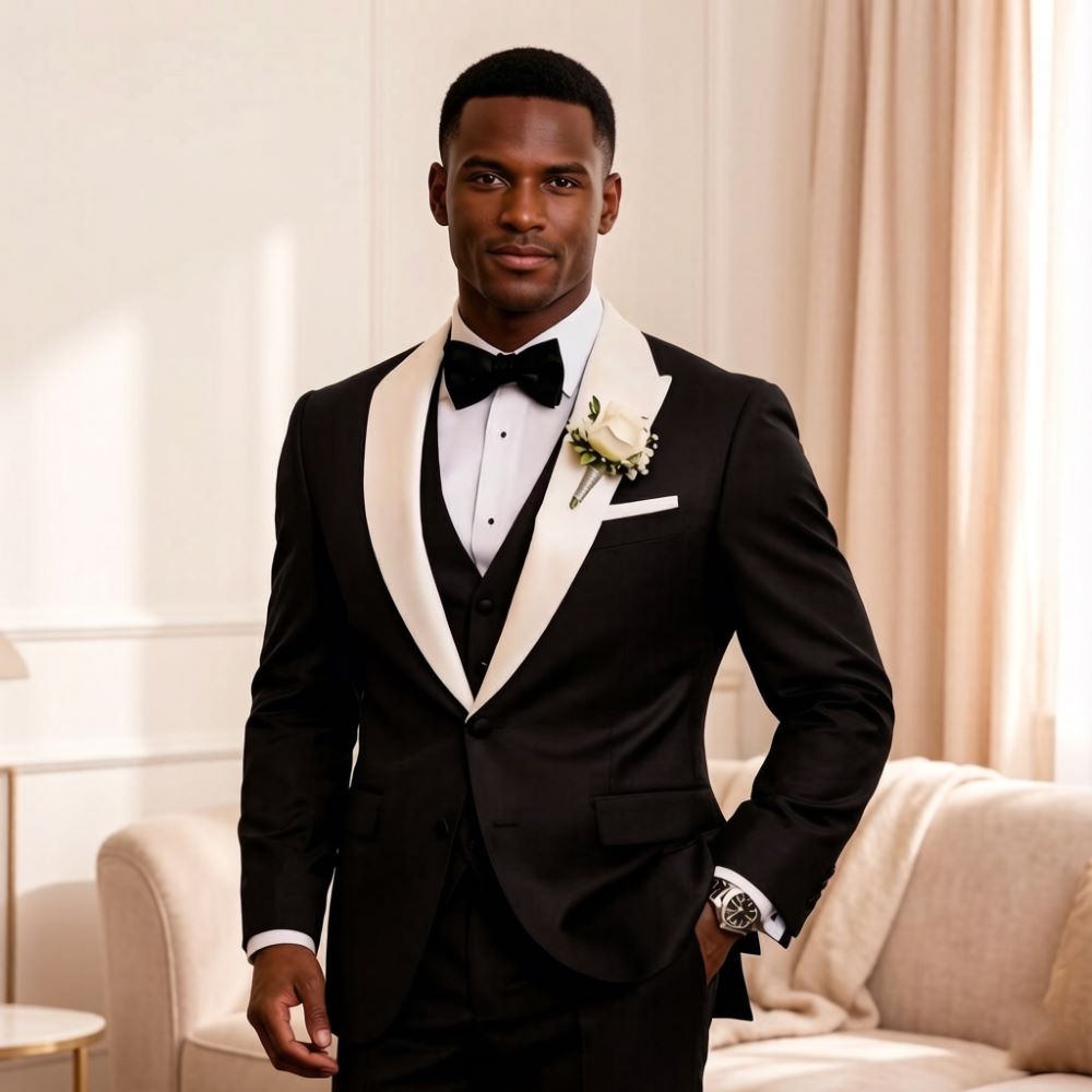 بدلة رجالية رسمية من 3 قطع بيا - مراجعة Men'S Formal Wear For Reception وسعره