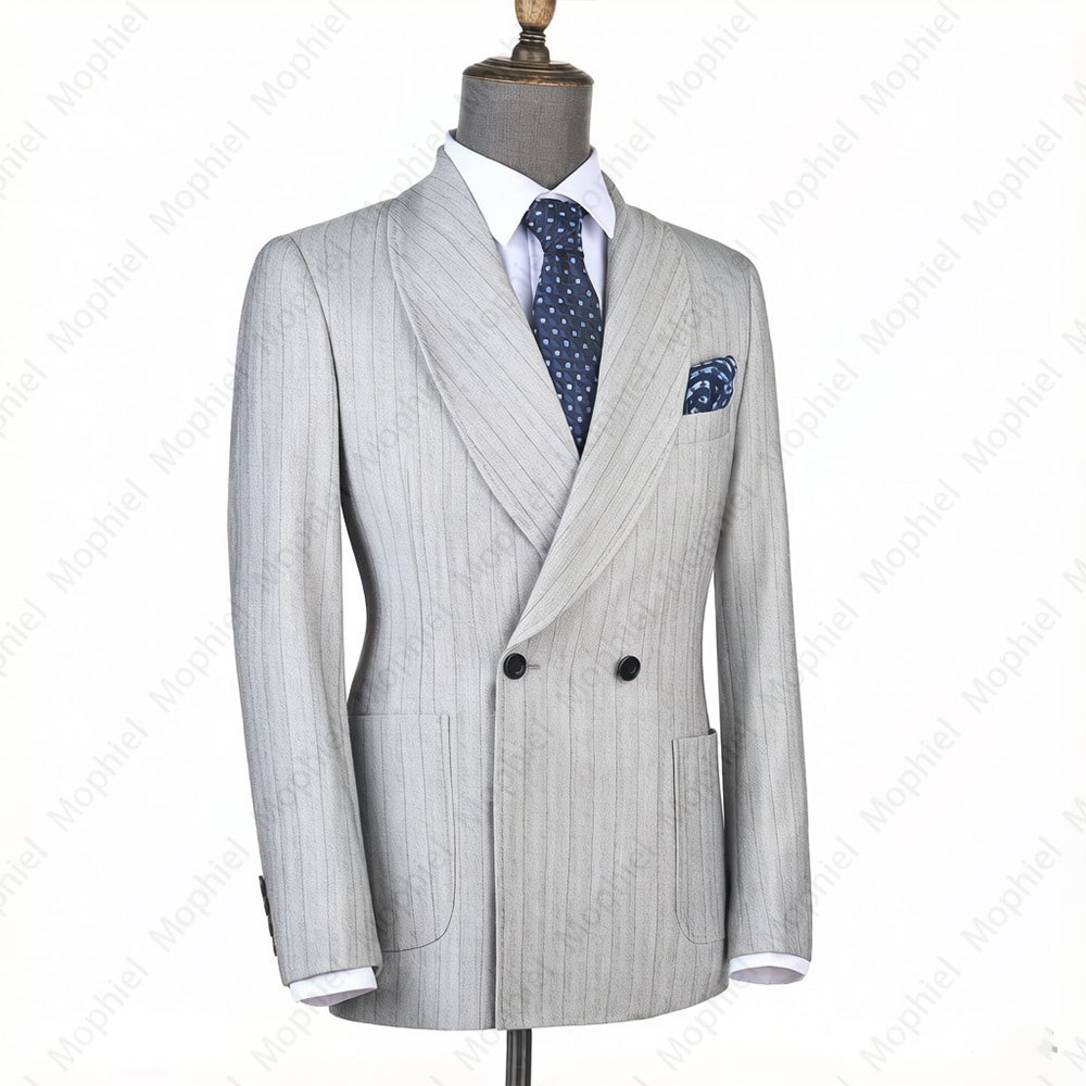 بدلة رجالية رمادية فاتحة من مو - مراجعة Formal Wear For Men In Wedding وسعره