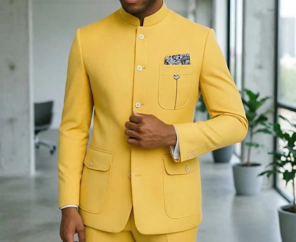 بدلة سفاري رجالية فاخرة باللون - مراجعة Men'S Formal Wear For Office وسعره