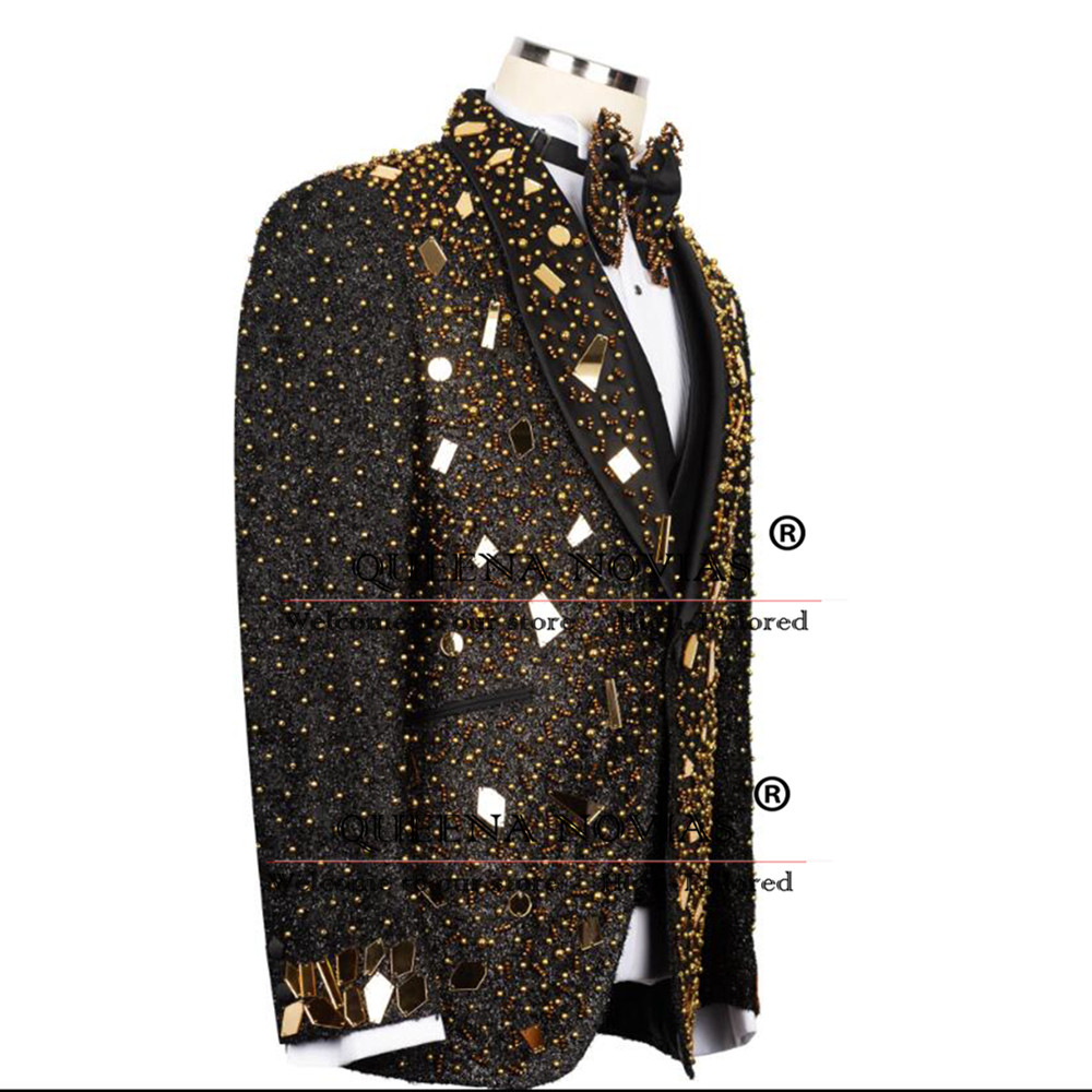 بدلة مطرزة بالكريستال اللامع ل - مراجعة Men'S Formal Wear For Reception وسعره