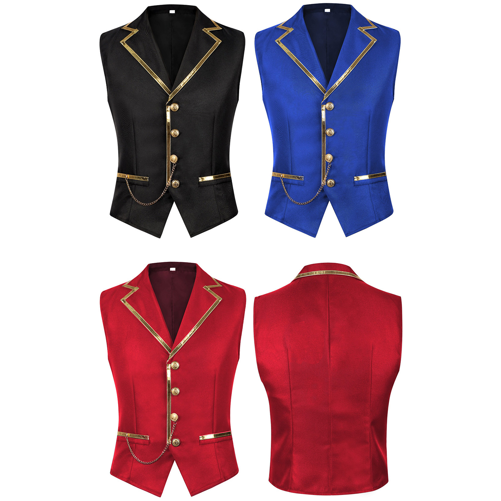 رجل هالوين Steampunk صدرية رسم - مراجعة Formal Wear For Men Xxl وسعره