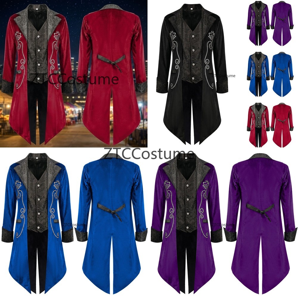 بدلة توكسيدو رجالية أنيقة بأكم - مراجعة Men'S Medieval Formal Wear وسعره