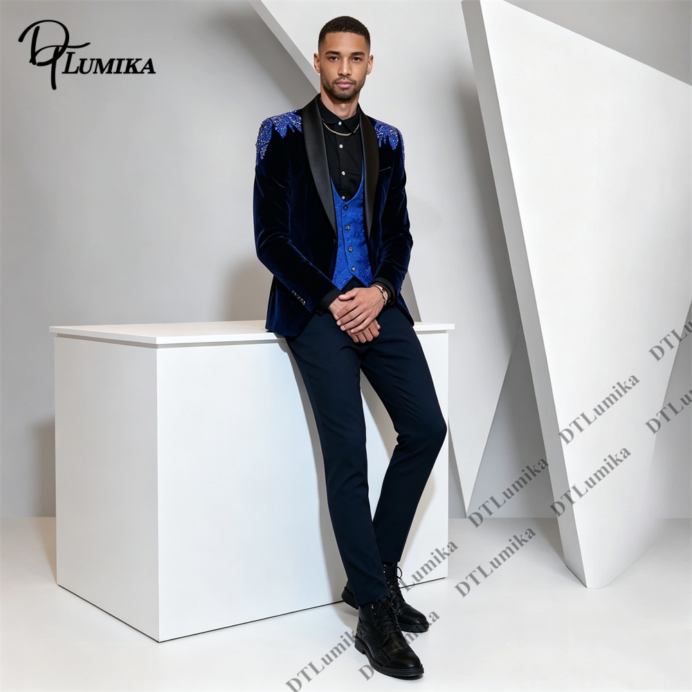 بدلة رجالية من ثلاث قطع من الم - مراجعة Men'S Formal Wear For Office وسعره