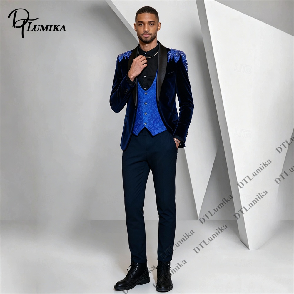 بدلة رجالية من ثلاث قطع من الم - مراجعة Men'S Formal Wear For Office وسعره