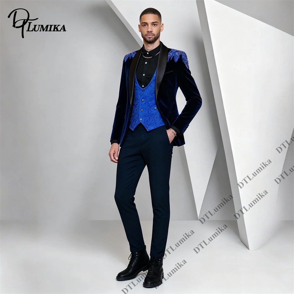 بدلة رجالية من ثلاث قطع من الم - مراجعة Men'S Formal Wear For Office وسعره